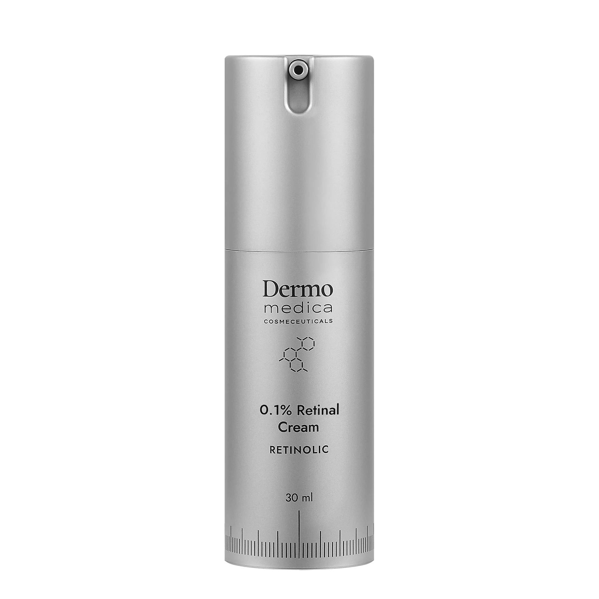 0.1% Retinal Cream i elegant emballasje på lys bakgrunn – aktiv retinalkrem for erfaren, moden og akneutsatt hud.
