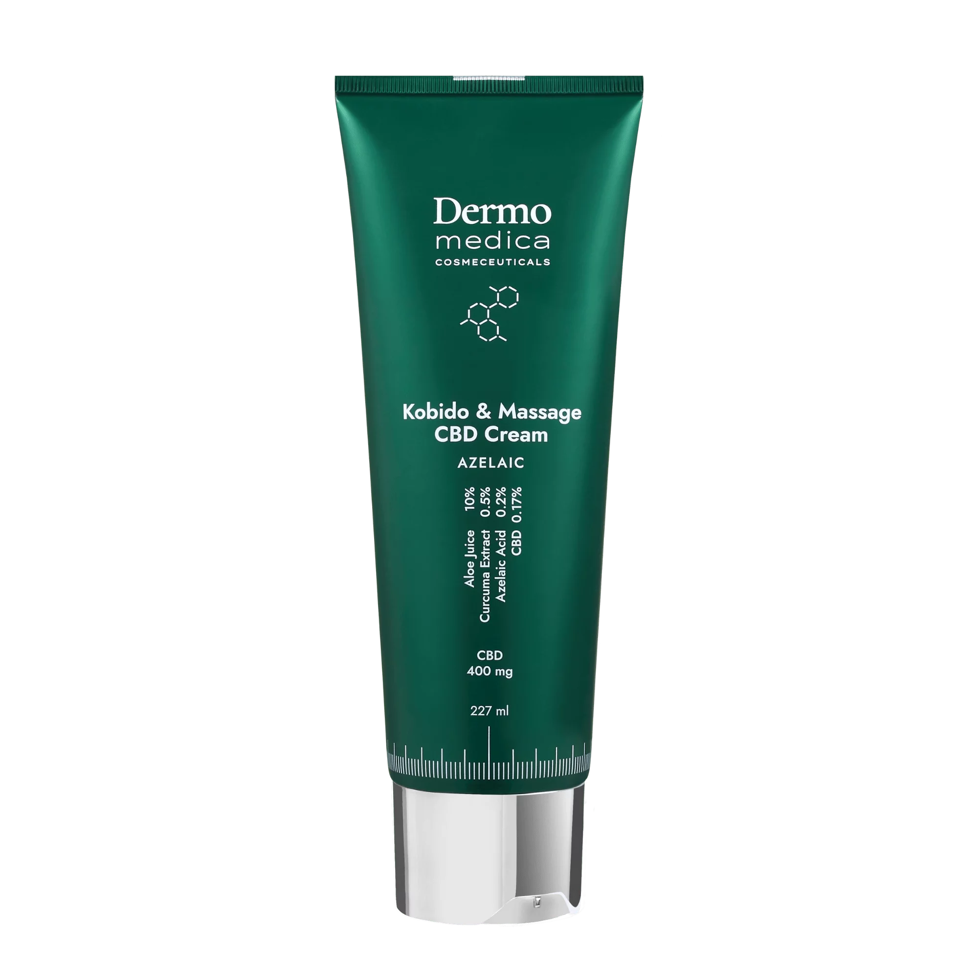 Kobido & Massage CBD Cream – nærende og beroligende massasjekrem med CBD, aloe og gurkemeie for profesjonell og hjemmebruk.